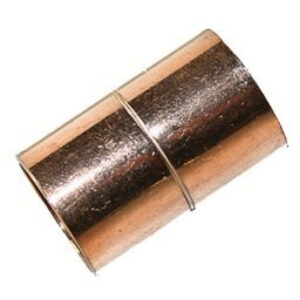 1 Copper Coupling with Stop (1-1/8 OD)(Copper x Copper)