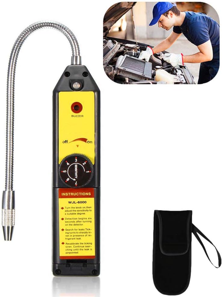 10 Pack Refrigerant Freon Leak Detector, Professional Halogen Gas Leakage Tester with High Sensitivity Sensor for HFC CFC R134a R410a R22a R600a R290 Air Condition HVAC