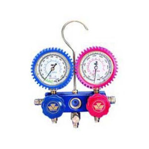 2-Way Manifold Gauge Set with 90 degree Snap and Seal Coupler