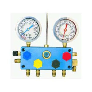 4 Way Refrigerant Gauge Set - R12 Glycerine Gauges TIF9600