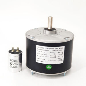 48 Frame Condenser Fan Motor - 1/4HP 208/230V 60HZ 1100RPM 5uF/370V CW/CCW Rotation - 5KCP39EGS070S Replacement Motor