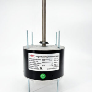 48 Frame Condenser Fan Motor - 1/5HP 1075RPM 208-230V 60HZ Reversible Rotation - Shaft 6''