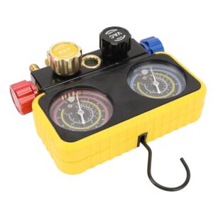 AC Manifold Gauges Set YDuupxe Professional Car Manifold Pressure Gauges Tool Kit for R410a R22 and R134a Refrigerants