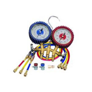 Dual Brass Manifold Gauge Set