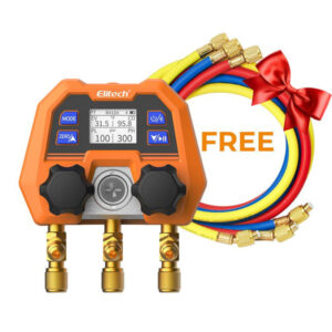 Elitech HVAC Digital Manifold Gauge App Control AC Gauges, DMG-4B