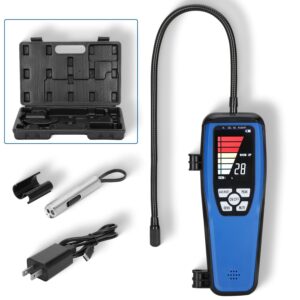 𝙐𝙥𝙜𝙧𝙖𝙙𝙚 Freon Leak Detector, LD-200 Refrigerant Leak Detector with Rechargeable Battery, Sensitive AC Leak Detector HVAC for R12 R22 R134a R1234 R1234yf R600a R410a CFCs HCFCs...