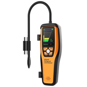 Gas Leak Detector ILD-300 Refrigerant Freon Leak Detector HVAC Rechargeable CFCs HCFCs HFCs Halogen Tester High Precision, Multifunctional