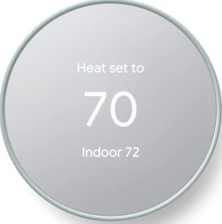 Google Nest 4th Generation Thermostat - Smart Programmable Wi-Fi Thermostat - Fog | GA02083-US