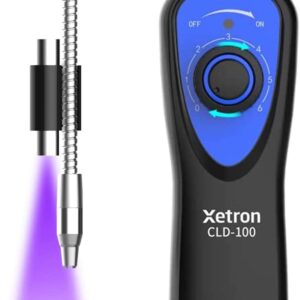 HVAC Refrigerant Leak Detector with UV LED,Automotive AC [R134A R410A R22 R1234YF] Freon Sniff Halogen Gas Leak Detector, 6 Adjustable Sensitivity, CFCs HCFCs HFCs HFOs CLD-100UV