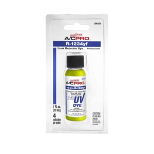 Interdynamics Certified A/C Pro Car Air Conditioner Leak Detector Dye, Leak Detection Uv Dye Detects Leaks In R-1234Yf Ac Systems, 1 Oz