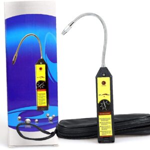 JJJ WJL-6000 Freon Leak Detector, Halogen Leak Detector Refrigerant Gas Detector High Accuracy HVAC R22 R134A R1234YF CFCs HCFCs HFCs Detector