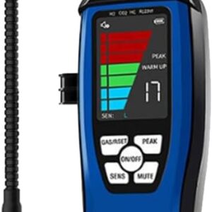 LD600 Freon Leak Detector Combustible Gas Detector Air Conditioning Refrigerant Leak Detector with 16-Inch Probe Replacement