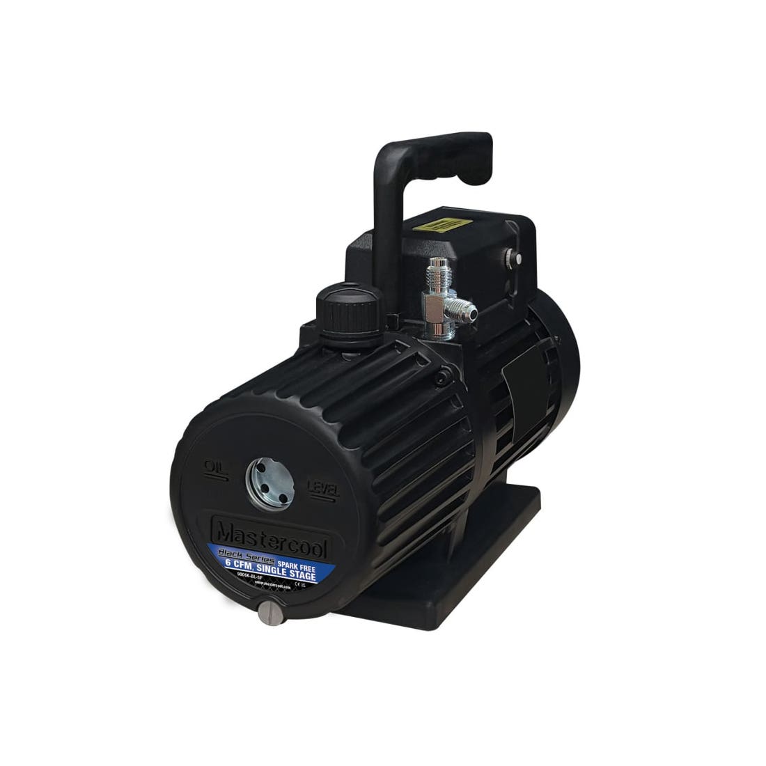 Mastercool 90066-BL-SF Black Series Spark-Free 1-Stage Vacuum Pump, 6 CFM, 110V