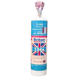 R134A Refrigerant Gas – 1000g Disposable Cylinder with Gas Charging Valve | High-Purity Coolant for HVAC & Automotive AC Systems | Non-Flammable, CFC-Free