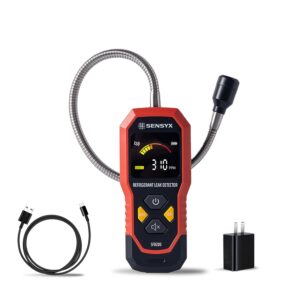 Rechargeable HVAC Refrigerant Leak Detector, Halogen Freon Sniffer, Air Conditioning Detection, Automotive Gas Finder (SFD200 Refrigerant Detector)