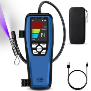 Refrigerant Leak Detector, ALD-200 Freon Leak Detector, Freon Sniffer Automotive Halogen Gas Leak Detector for R134A R410A R22 R1234YF R600a R290 CFCs HCFCs HFCs HFOs