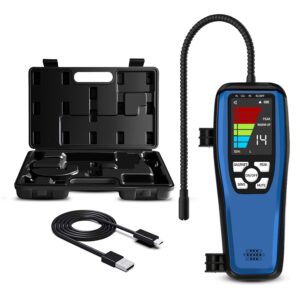 Refrigerant Leak Detector for Heated Pumps, Simbow ALD-200 Halogen Leak Detector, Freon Detector and Leakage Tester with Rechargeable Battery for HVAC, Car, Refrigerator R410A,...