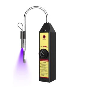 Refrigerant Leak Detector for HVAC and AC Systems | Halogen Gas Tester (R22, R410A, R134A) with 7-Level Adjustable Sensitivity and Flexible Tip