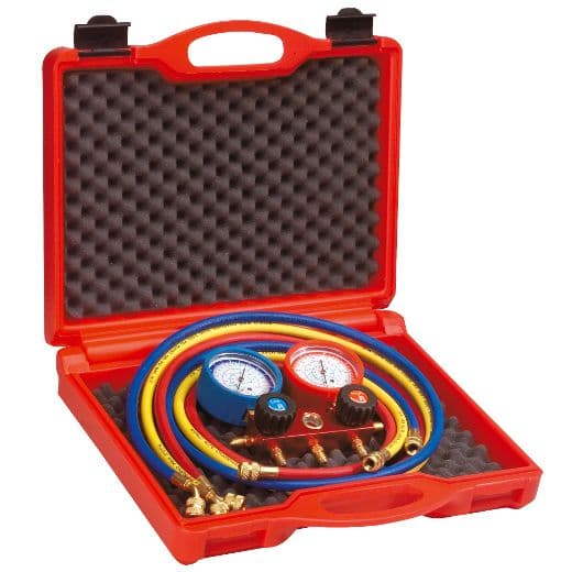 Rothenberger R407C Air Con Gauges 2 Way - With Hoses