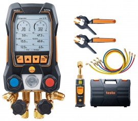 Testo 570s Smart Vacuum Kit with hoses and Bluetooth, -15 to 870 psi, -58 to 302°F