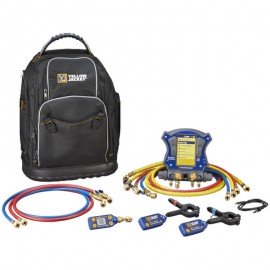 Yellow Jacket 40887 TITANMAX Digital Manifold With Wireless Probes and Plus II Hoses