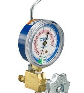 Yellow Jacket 49074 Heavy Duty Brass Manifold Gauge, brass compound, °C, R-134A/404A/407C