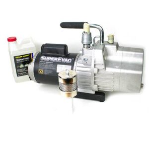 Yellow Jacket 93533 SuperEvac 190 L/M 2-Stage Rotary Vane Vacuum Pump for Ammonia Systems, 230V/50Hz