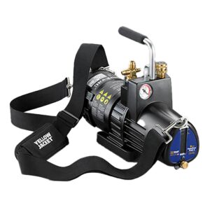 Yellow Jacket 93716 SuperEvac PLUS II Vacuum Pump, 100-127V/220-240V, 4 CFM 113 L/M 230V, R134a